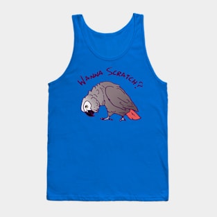 African Grey PArrot Wanna Scratch Tank Top